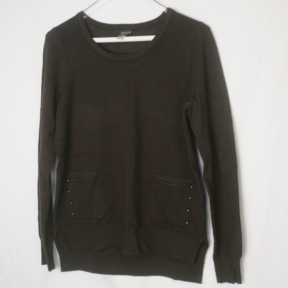 Renuar Black Sweater with Pockets - Picture 1 of 3